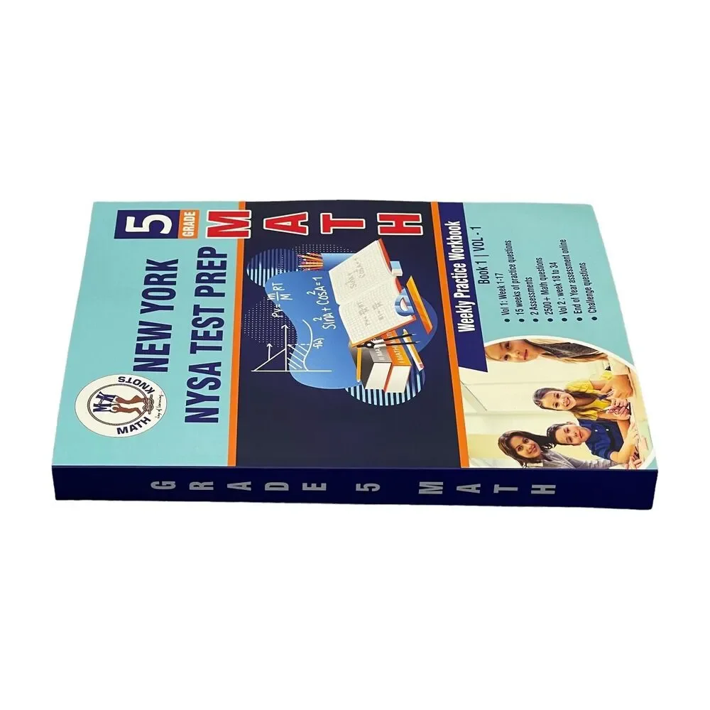 Test Prep 5th Grade Math Workbook - Blue Cover - Picture 8 of 9